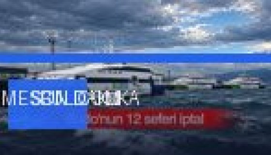 Bursa'da deniz ulaşımına hava engeli! BUDO'nun 12 seferi iptal edildi (Foto Galeri)