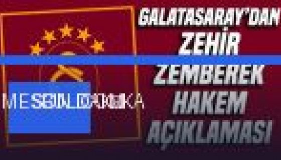 Galatasaray'dan Gençlerbirliği Maçı Öncesi Hakem Erkan Engin'e Sert Mesaj (Foto Galeri)