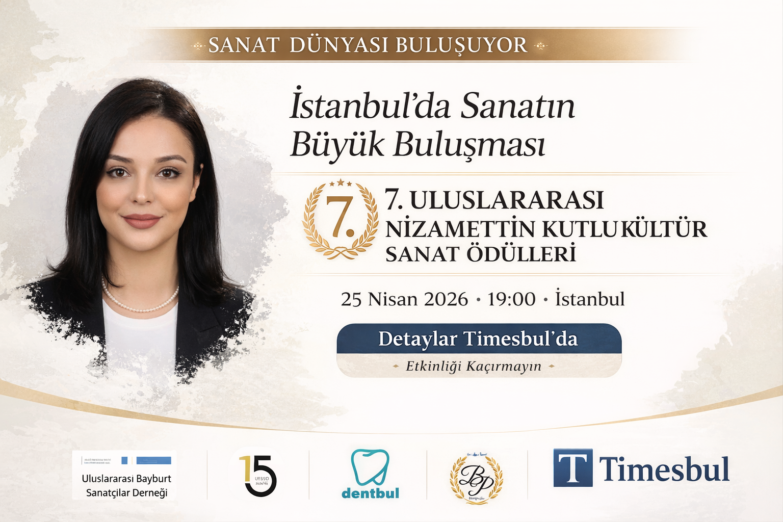 İstanbul’da Sanat ve Kültürün Zirvesi: 7. Uluslararası Nizamettin Kutlu Ödülleri Sahiplerini Buluyor