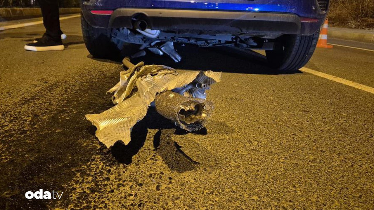 Tekirdağ'da faciadan dönüldü: Açık rögar kapağına çarptı