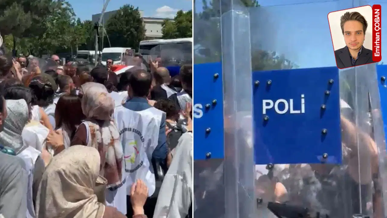 Ankara'da Öğretmen Eylemi Polis'in İstifa Edilmesi
