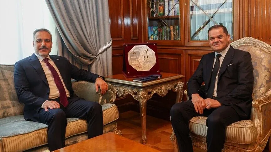Libya ziyaretinde Dışişleri Bakanı Fidan, Ulusal Güvenlik Danışmanı ve Başkent Konseyi Başkanı Temaslarda Bulundu