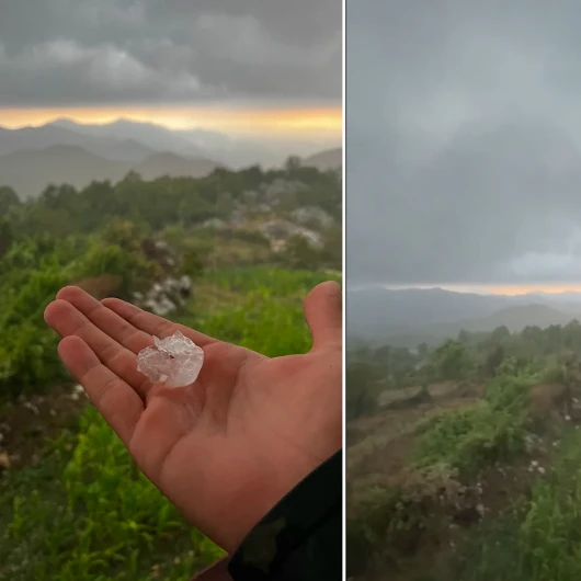 Osmaniye'de 32 derece sıcaklıkte sağanak, dolu ve fırtına etkili